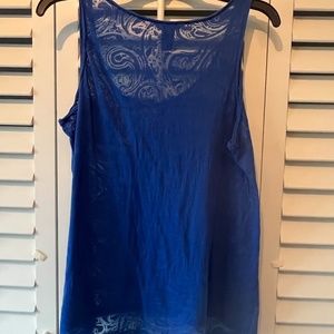H&M Women's Bright Royal Blue Sexy Sheer Cami Size Medium